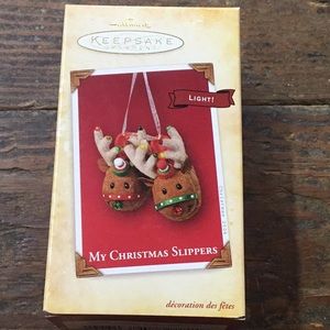 Hallmark My Christmas Slippers Ornament 2004